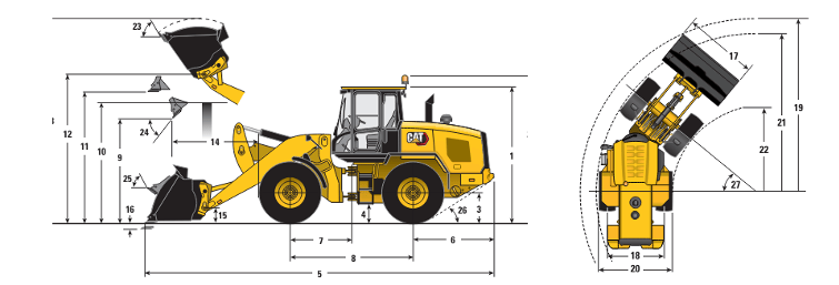 CAT 938 wheel loader specification