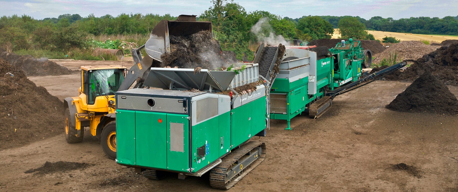 Komptech waste handling machinery