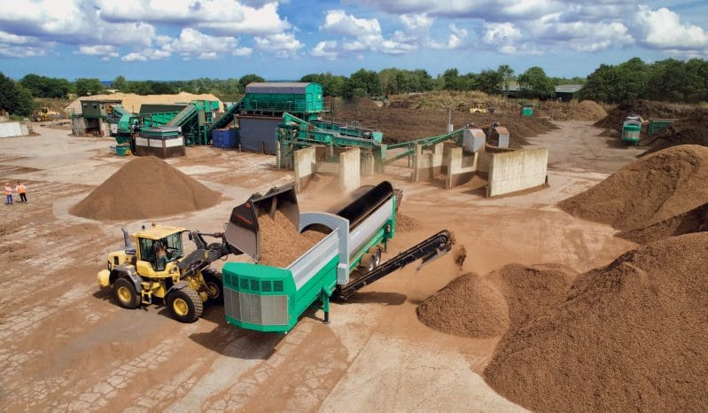 Komptech machines at Cumberlow Composting Services