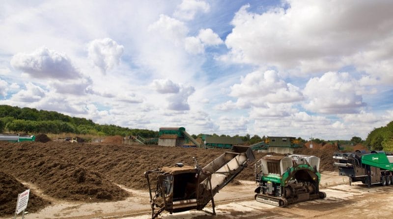 Composting windrows